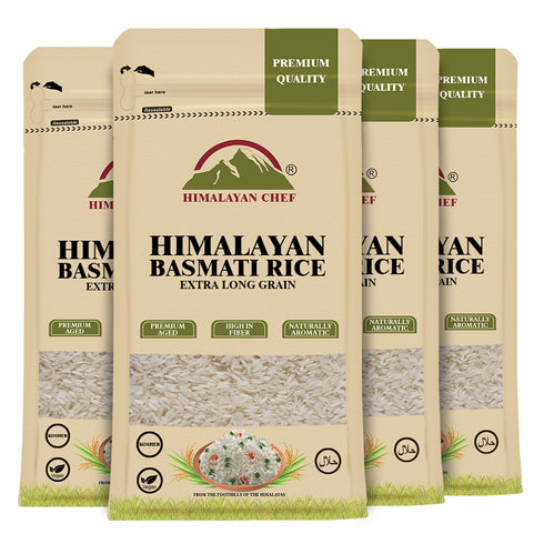 Himalayan Chef Basmati Rice - 10lbs | Pack of 4